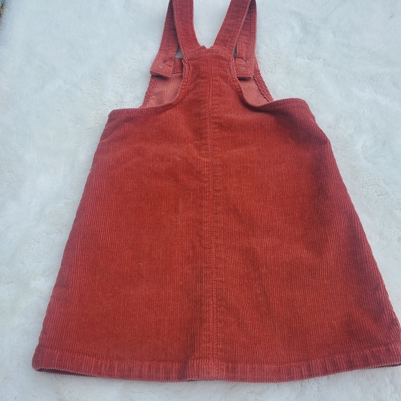 Kids Corduroy Button-Down Dress - Rust Color Size 4- 5T XS - Picture 2 of 4